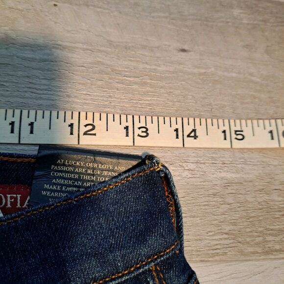 Lucky Brand Ankle Jeans Sofia Boot Sz 2/26 Regular Blue Stretch Dark Wash NWT - Picture 7 of 15